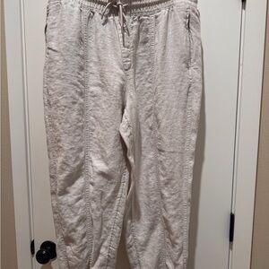 Athleta Linen Jogger Pants – Size L